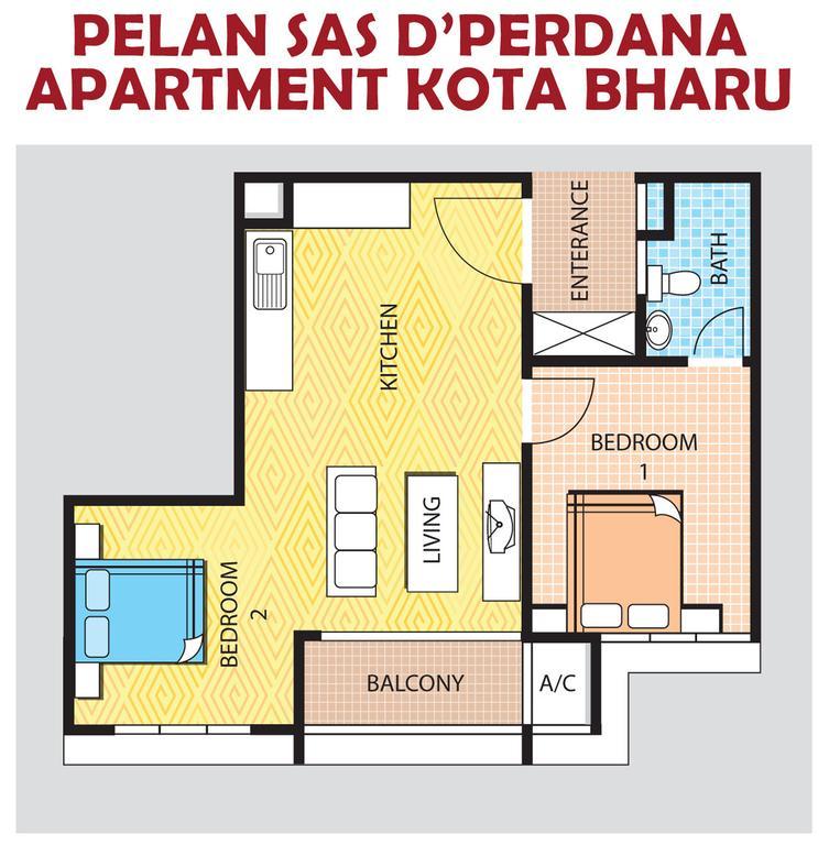 Sas D'Perdana Apartment Kota Bharu Bagian luar foto